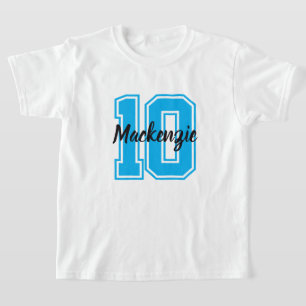 番号と名前をカスタマイズ Tシャツ