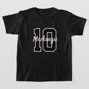 番号と名前をカスタマイズ Tシャツ