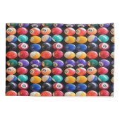 番号と色の付いた8玉枕ケース 枕カバー (裏面)