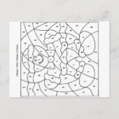 番号による色 シーズンポストカード (正面)