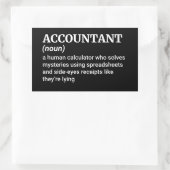 番号のマスター – Accountant Definition 長方形シール (バッグ)