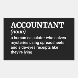 番号のマスター – Accountant Definition 長方形シール
