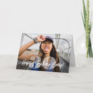 番号はっきりしたフォトオーバーレイハッピーバースデースクリプト カード