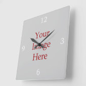 番号は独自の スクエア壁時計 (傾斜)