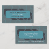 番号をテーマにした会計名刺 名刺 (正面/裏面)