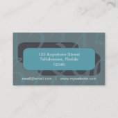 番号をテーマにした会計名刺 名刺 (裏面)