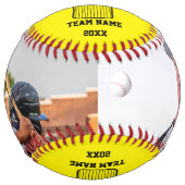 番号カスタムとチーム名を持つプレイヤー名 ソフトボール (正面)