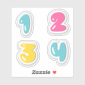 番号ステッカー シール (シート)