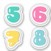 番号ステッカー シール (正面)