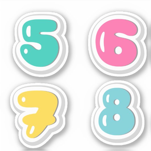 番号ステッカー シール (正面)