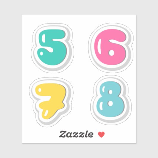 番号ステッカー シール (シート)