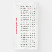 番号バナー1 mini 横断幕 (縦)