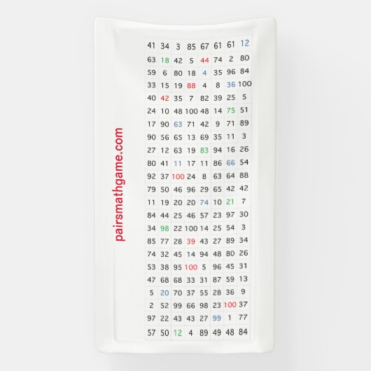 番号バナー1 mini 横断幕 (縦)