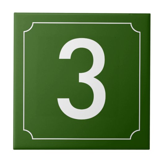 番号フランスの タイル (正面)