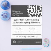 番号ロモダンゴII会計士グレー チラシ (シングル)