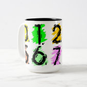 番号付きマグカップ ツートーンマグカップ (正面左)