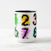 番号付きマグカップ ツートーンマグカップ (中央)