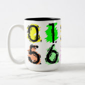 番号付きマグカップ ツートーンマグカップ (左)