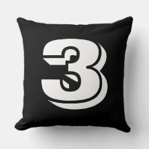 番号付き – 赤の上に白