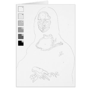 番号絵を描カード:モナリザ