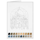 番号絵を描カード： Taj Mahal (正面)