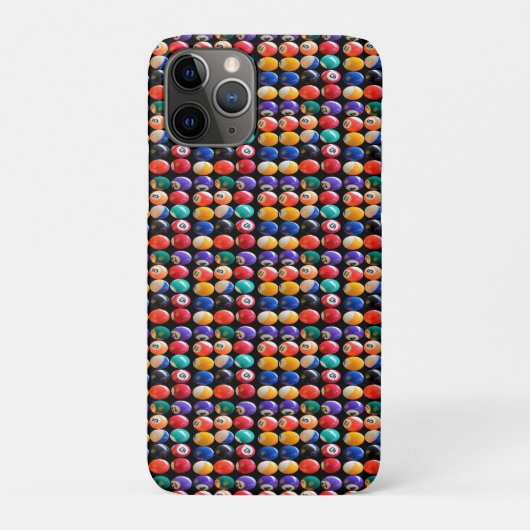 番号色の8ボール、iPhone 11ケース Case-Mate iPhoneケース (裏)