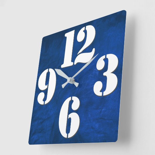 番号顔はっきりしたオンブルースクエアウォール時計 スクエア壁時計 (傾斜)