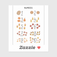 番号1 - 10の秋美学キッズ教育