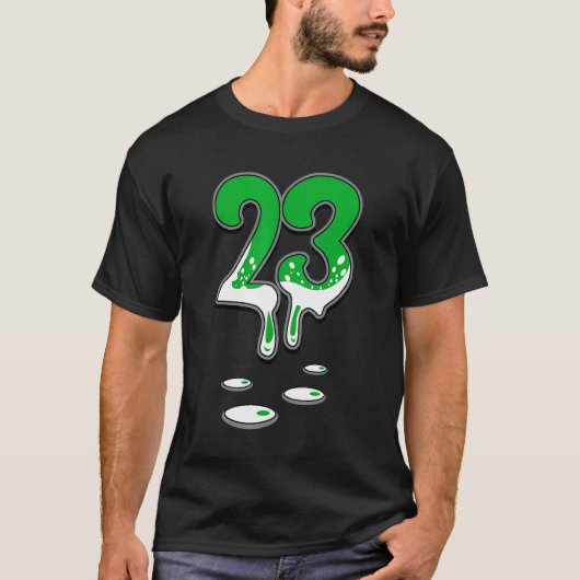 番号23滴一致3松グリーンティー松G Tシャツ (正面)
