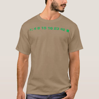 番号4 8 15 16 23 42 おもしろい TVパロディ Tシャツ