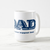 番号#1パパフカスタムァンのメッセージマグ コーヒーマグカップ (正面右)