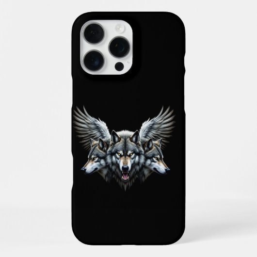番犬の狼 iPhoneケース (裏面)