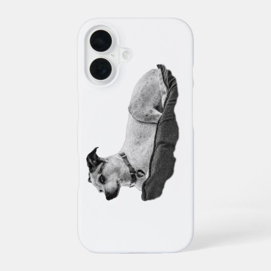 番犬の視線 iPhone 16ケース (裏面)