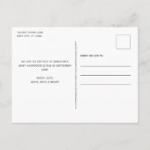 番犬係が妊娠発表に 案内ポストカード (裏面)