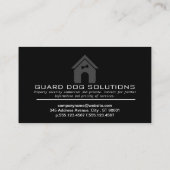 番犬 |ドッグハウス |トレーナー 名刺 (裏面)