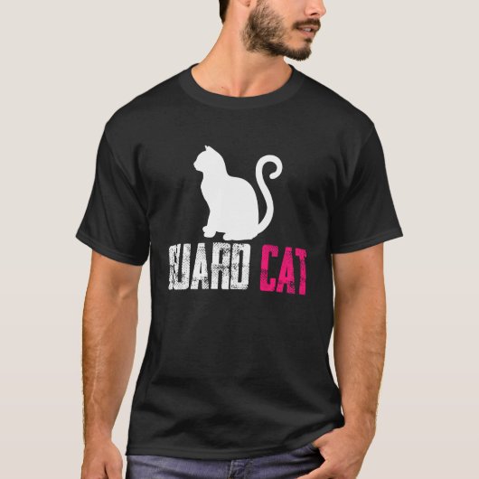 番猫セキュリティと保護 プレゼント Tシャツ (正面)