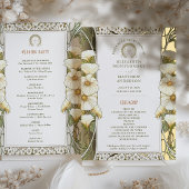 番組の結婚ヴィンテージアールヌーボーバイミュシャ 箔招待状