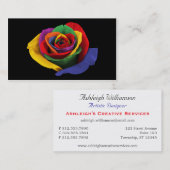 異なった色の名刺のバラ 名刺 (正面/裏面)