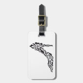 異なった靴のシルエットが付いている大きい靴 ラゲッジタグ (正面縦)