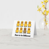 異なったnotecardsがある挑戦 カード (黄色い花)