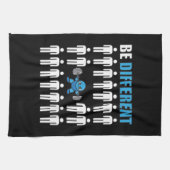 異なっていて下さい-かわいいの日本製アニメのボディビルのトレーニングあって下さい キッチンタオル (横)