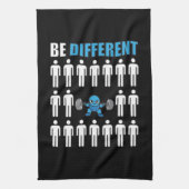 異なっていて下さい-かわいいの日本製アニメのボディビルのトレーニングあって下さい キッチンタオル (縦)