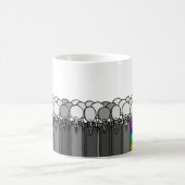 異なっているがある挑戦 コーヒーマグカップ (中央)