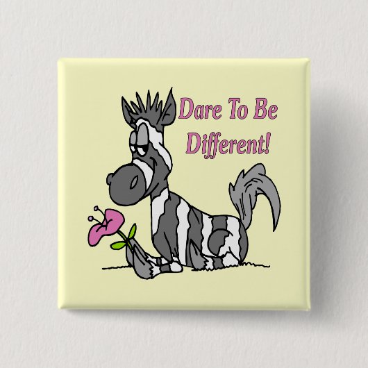 異なっているがある挑戦! 缶バッジ (正面)