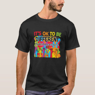 異なることは悪いことじゃない ハンドパズル 自閉症啓発 Tシャツ