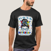 異なることは悪いことじゃない メッシー バン オー ティ ィ ズム啓発 Tシャツ (正面)