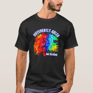異なる伝説的なニューロダイバーシティ自閉症レインボーB Tシャツ