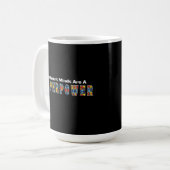 異なる心はスーパーパワー 自閉症を受け入れる コーヒーマグカップ (正面左)
