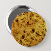 異なる水彩画のバラ 缶バッジ (正面&裏面)