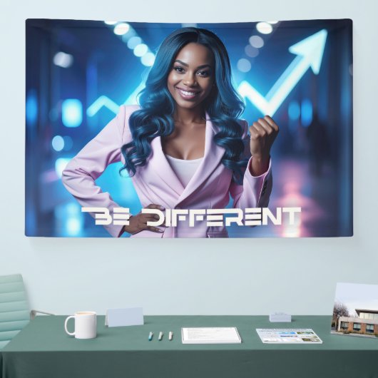 異なれ 横断幕 (トレードショー)